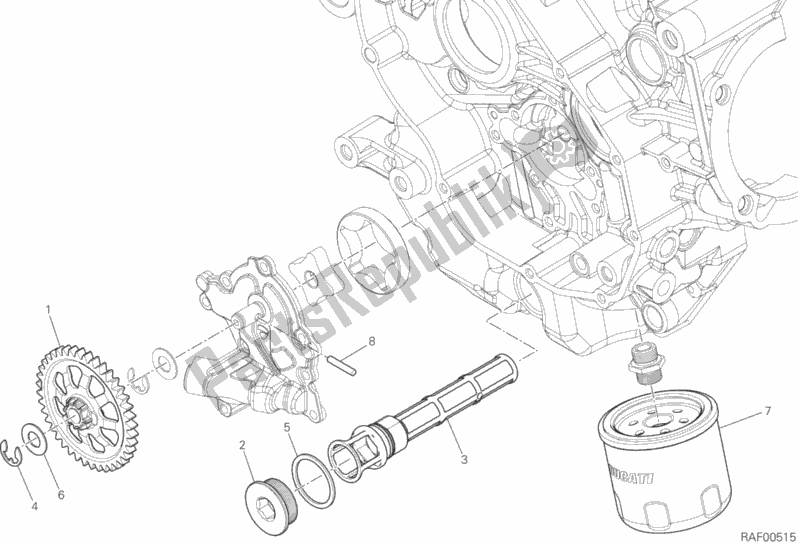 Wszystkie części do Filtry I Pompa Olejowa Ducati Hypermotard SP 821 2015